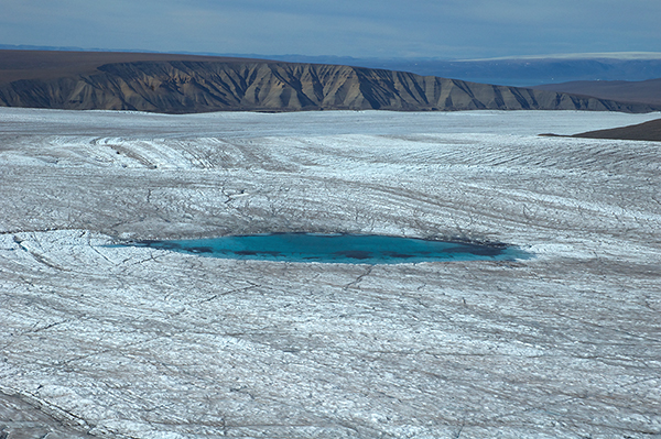 Lac des eaux de fonte glaciaires